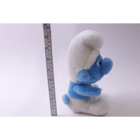 Smurf, Cute, Small Plush, Sitting, Vintage, Stuffed Animal, Toy, ~ 250826-WH 541 - Picture 3 of 3